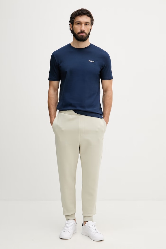 Guess tričko pánske bavlnené MARZIO Z6RI17.I3Z14 tmavomodrá SS26