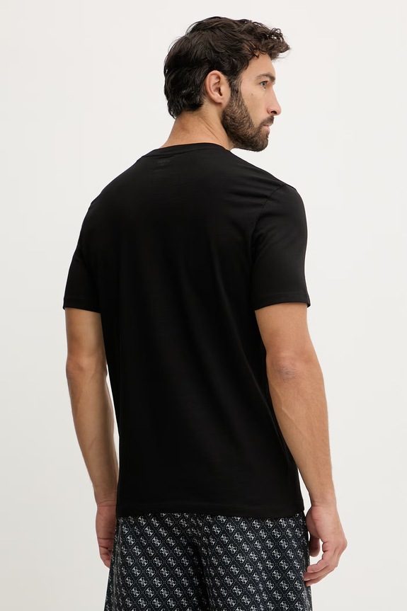 Îmbrăcăminte Guess tricou pentru bărbați din bumbac MARZIO Z6RI17.I3Z14 negru