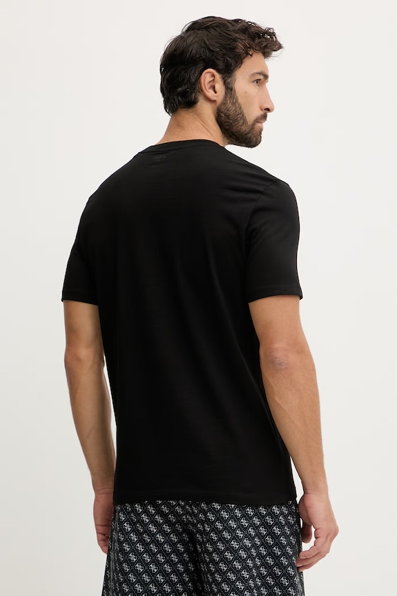 Îmbrăcăminte Guess tricou pentru bărbați din bumbac MARZIO Z6RI17.I3Z14 negru