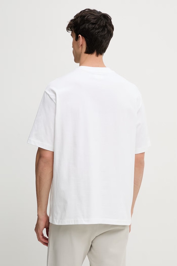 Odzież Calvin Klein T-shirt męski bawełniany LV040HM228 biały