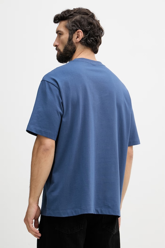 Oblečení Calvin Klein tričko pánské bavlněné LV040HM228 námořnická modř