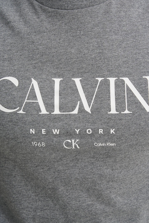 Bavlnené tričko Calvin Klein LV04RE807G sivá