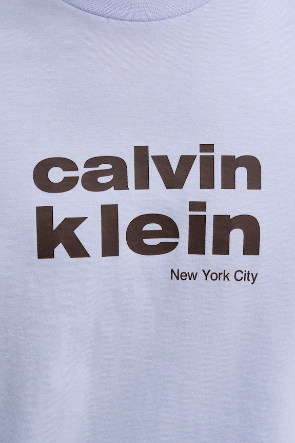 Calvin Klein t-shirt bawełniany LV04RE821G niebieski