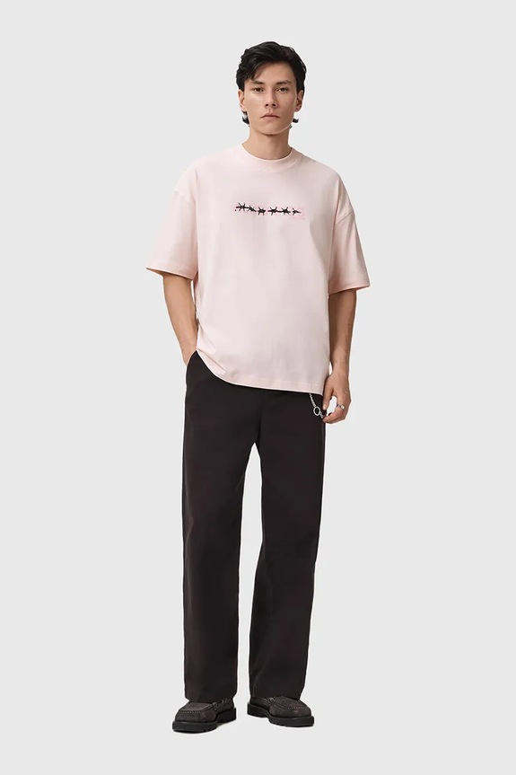 Îmbrăcăminte AllSaints tricou din bumbac M038PD roz