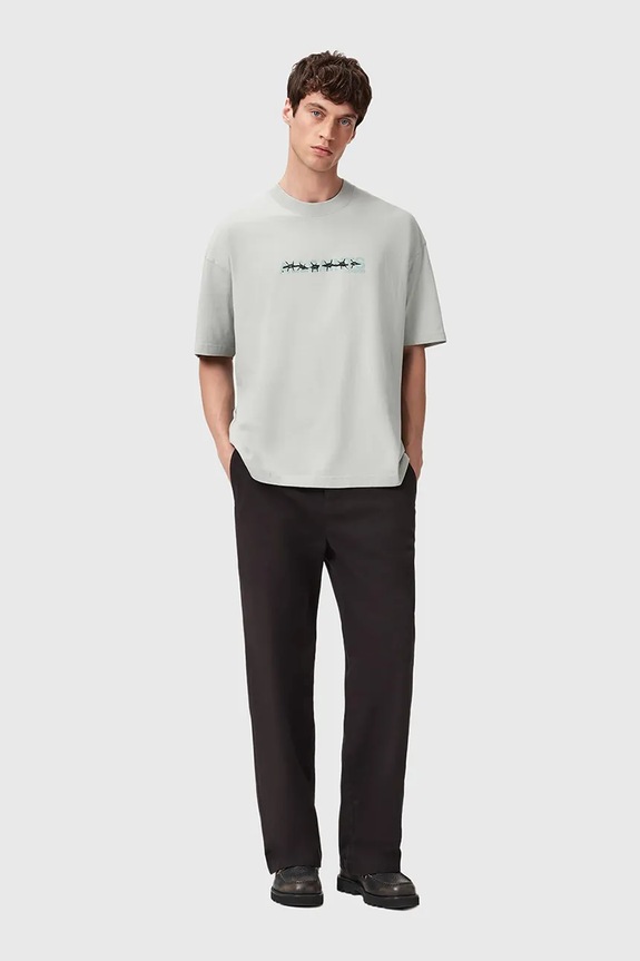 Îmbrăcăminte AllSaints tricou din bumbac M038PD verde