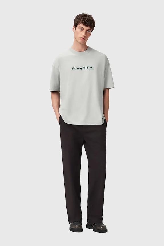 Îmbrăcăminte AllSaints tricou din bumbac M038PD verde