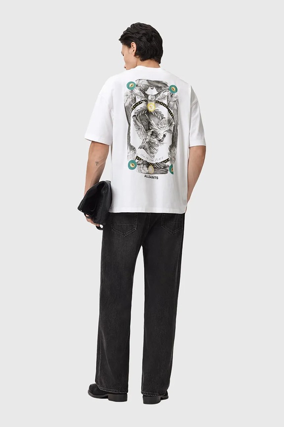 AllSaints tricou din bumbac alb M028PD