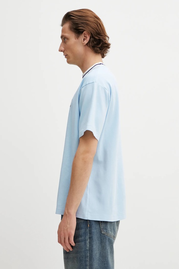 Drôle de Monsieur cotton t-shirt Slogan Sport J.TS189.CO002.LBE blue SS26
