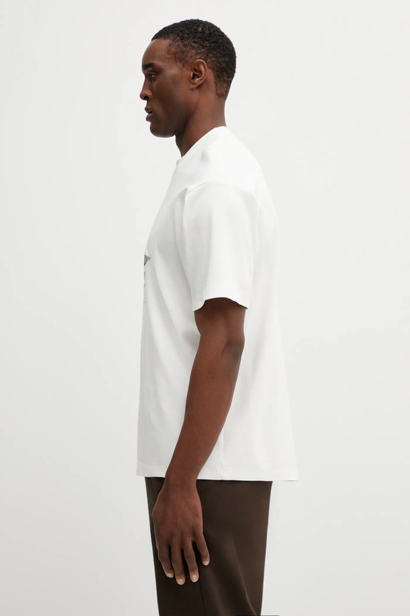 Drôle de Monsieur tricou din bumbac LHomme Au Tableau J.TS290.CO002.OW bej SS26
