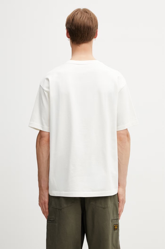 Abbigliamento Drôle de Monsieur Cuba t-shirt in cotone da uomo K.TS314.CO248.OW beige