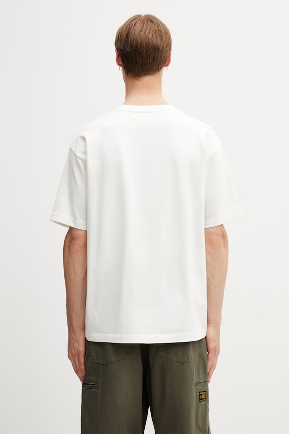 Abbigliamento Drôle de Monsieur Cuba t-shirt in cotone da uomo K.TS314.CO248.OW beige