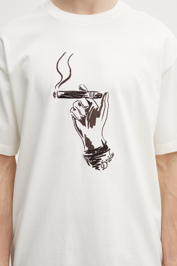 Drôle de Monsieur T-shirt ανδρικό βαμβάκι Cuba μπεζ K.TS314.CO248.OW