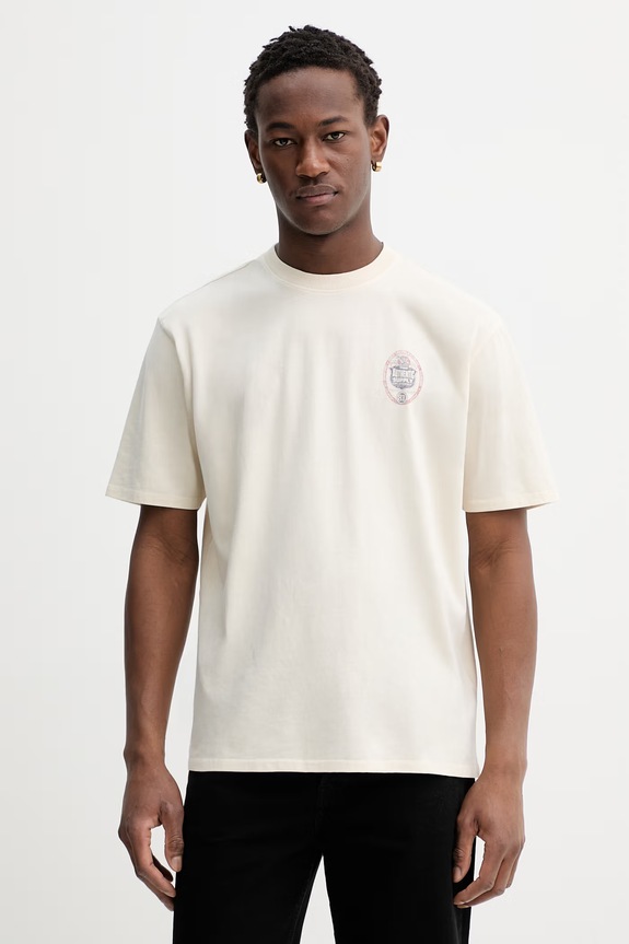 Ρούχα Βαμβακερό μπλουζάκι Guess Originals M6RI55.K8FQ4 μπεζ