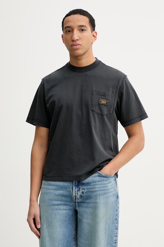 Bavlnené tričko Guess Originals jednofarebný čierna M6RI60.K8FQ4