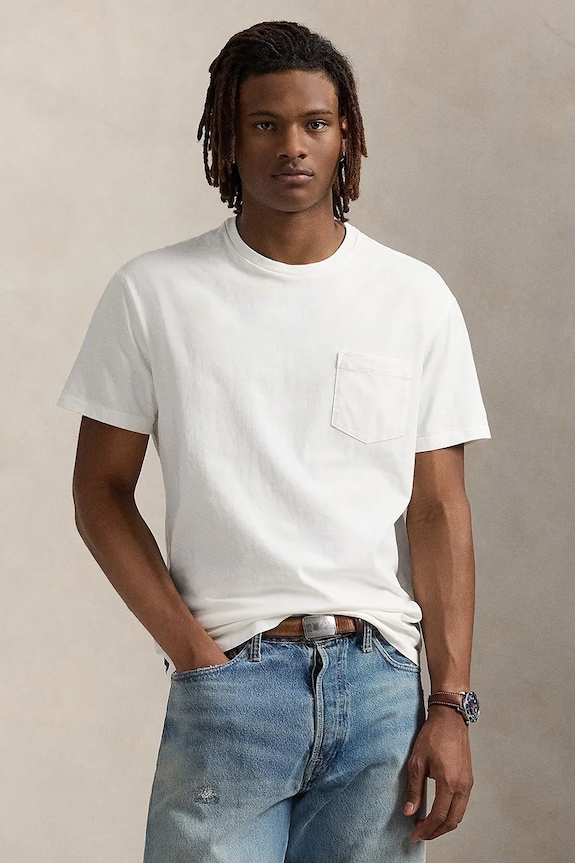 Bavlnené tričko Polo Ralph Lauren relaxed béžová 710977904