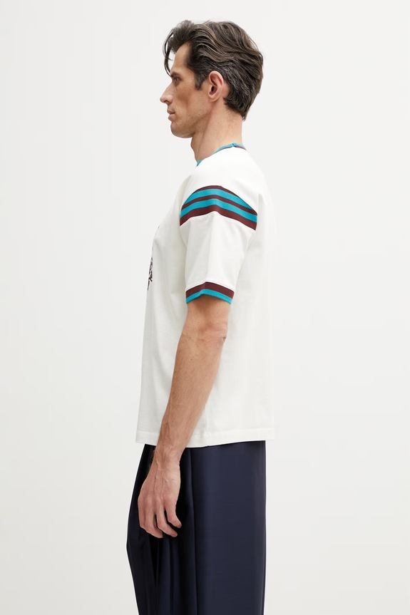 Drôle de Monsieur Danseurs футболка из хлопка для мужчин K.TS293.CO248.OW бежевый SS26