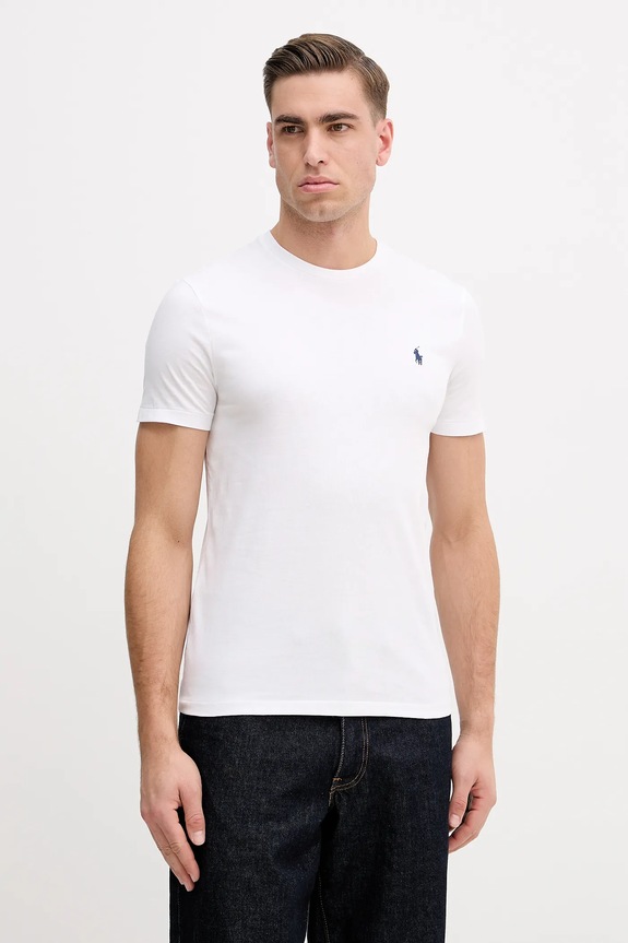 Bavlnené tričko Polo Ralph Lauren 2-pak slim biela 710B14689