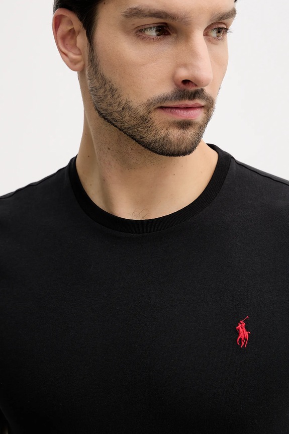 Bavlnené tričko Polo Ralph Lauren 2-pak čierna 710B14689