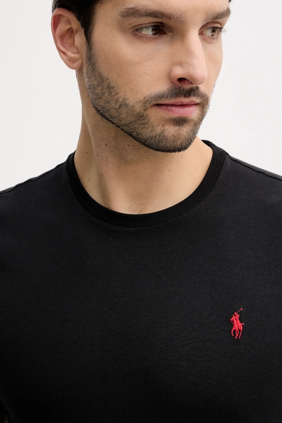 Bavlnené tričko Polo Ralph Lauren 2-pak čierna 710B14689