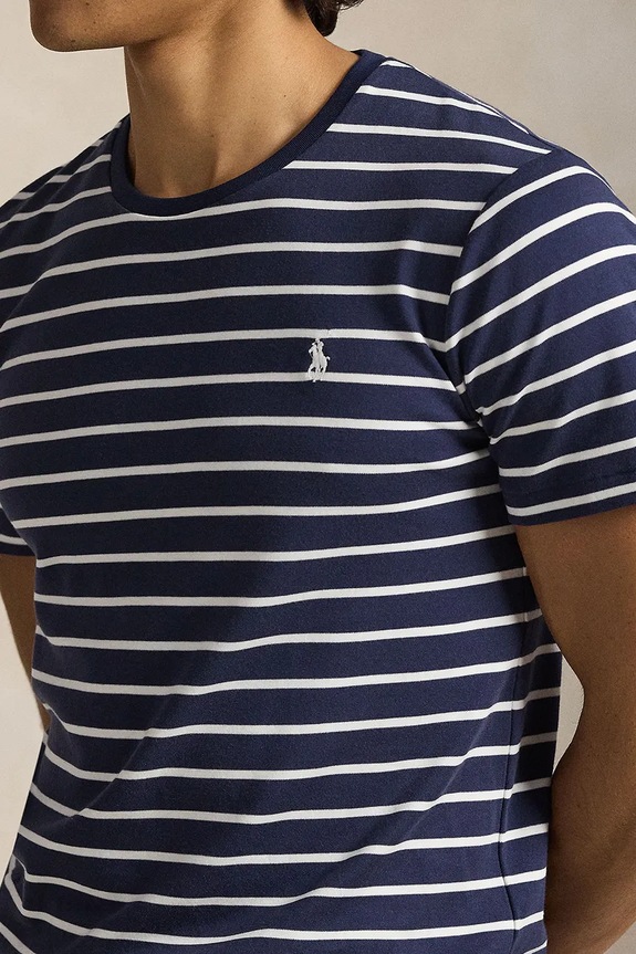 Bavlněné tričko Polo Ralph Lauren námořnická modř 710P07313