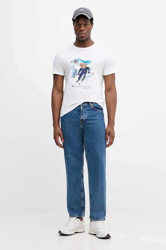 Polo Ralph Lauren t-shirt bawełniany 710P07343 biały SS26