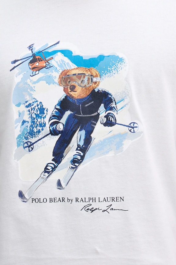 Polo Ralph Lauren t-shirt bawełniany 710P07343 biały