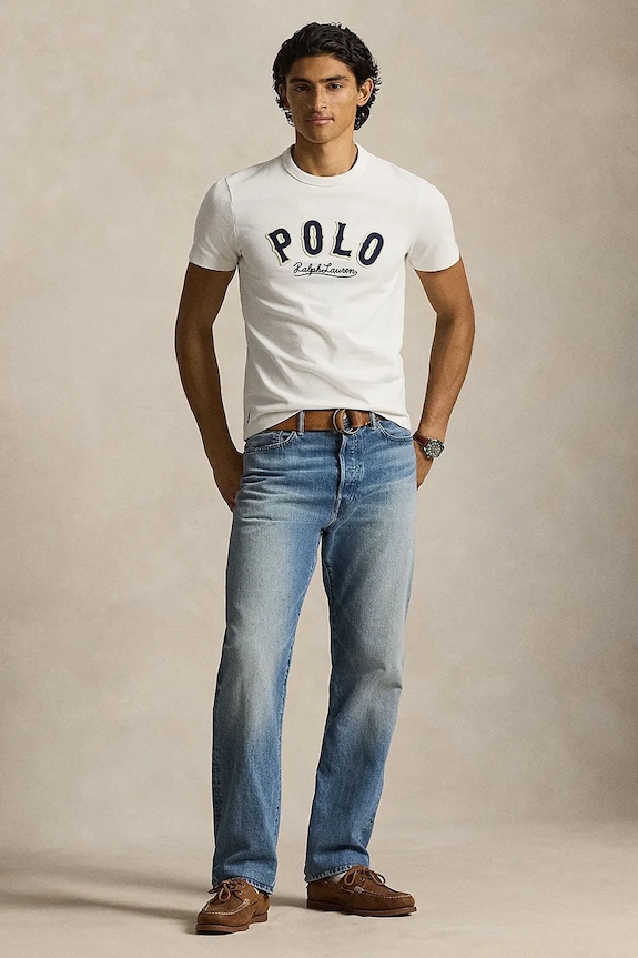 Îmbrăcăminte Polo Ralph Lauren tricou din bumbac 710P07349 bej