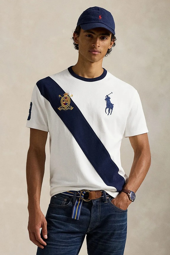 Polo Ralph Lauren pamut póló pamut fehér 710981767