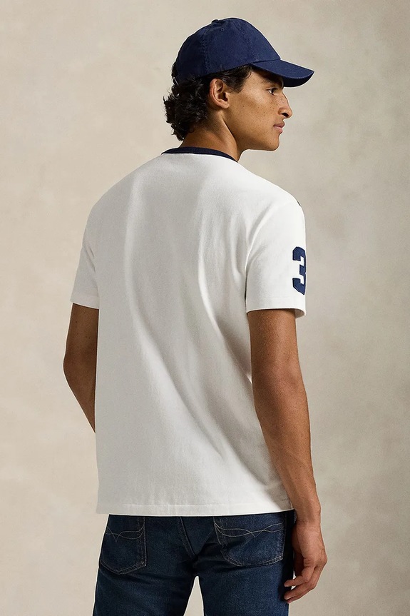Polo Ralph Lauren pamut póló 710981767 fehér SS26