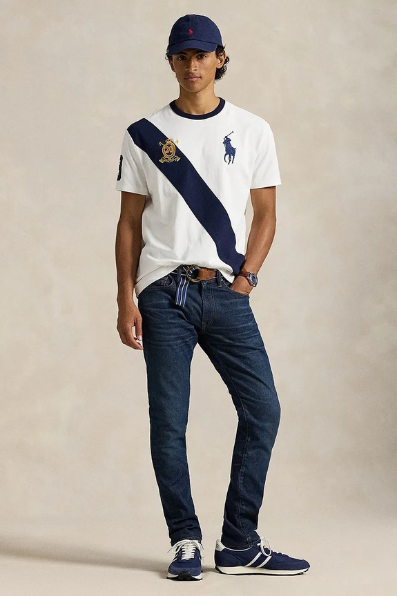 Ruházat Polo Ralph Lauren pamut póló 710981767 fehér