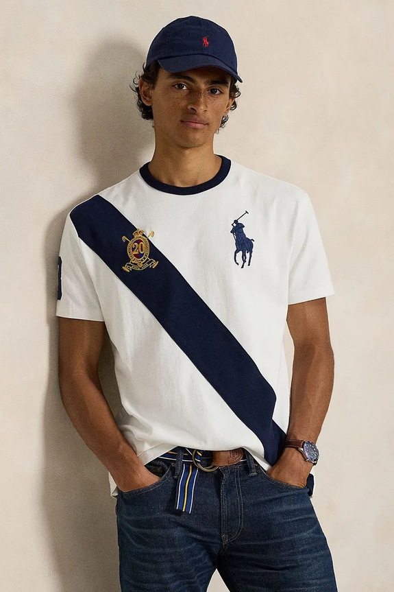 Polo Ralph Lauren pamut póló 710981767 fehér
