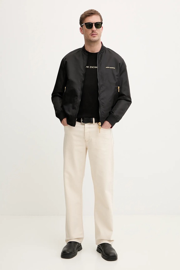 Bavlnené tričko Armani Exchange XM002827.AF12308 čierna SS26