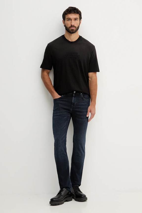 Armani Exchange tricou din bumbac XM001786.AF13357 negru SS26