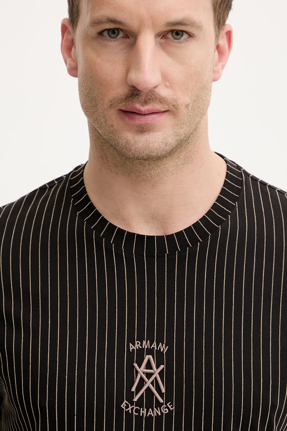 Armani Exchange tricou din bumbac negru XM001791.AF10356