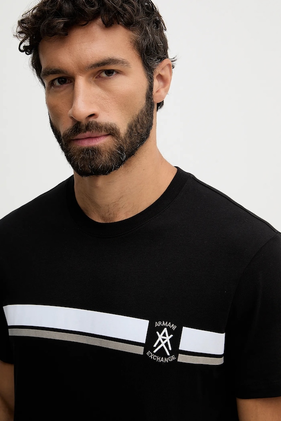 Armani Exchange tricou din bumbac negru XM001792.AF12308