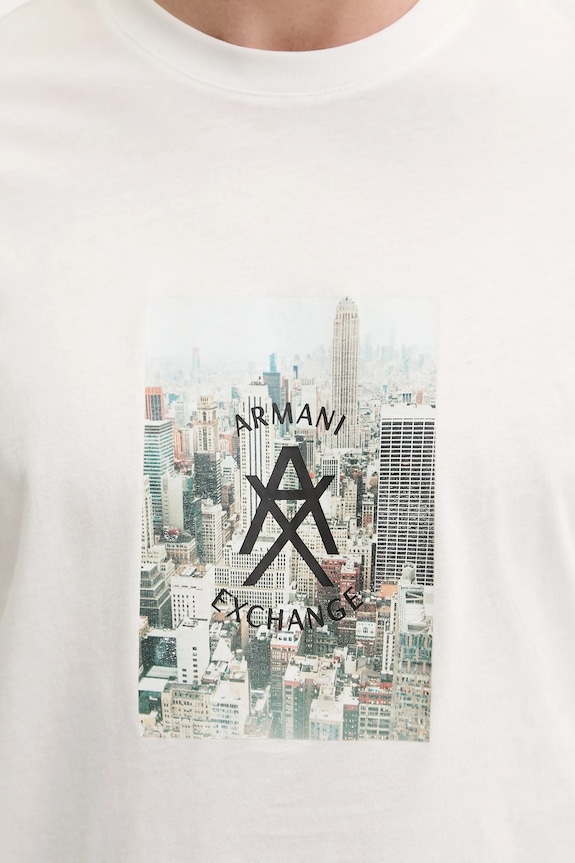 Bavlnené tričko Armani Exchange XM002214.AF10356 béžová