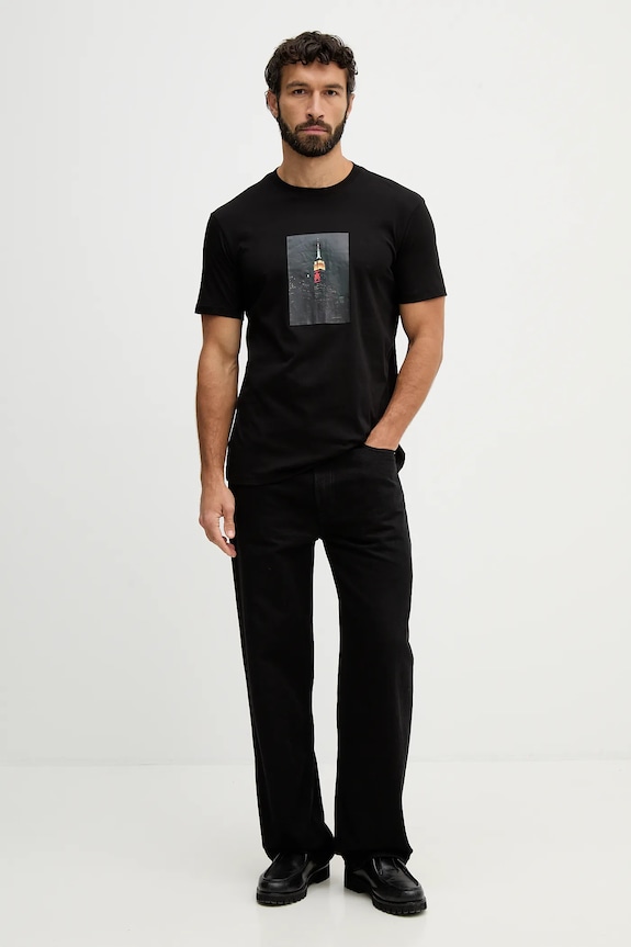 Bavlnené tričko Armani Exchange XM002214.AF10356 čierna SS26