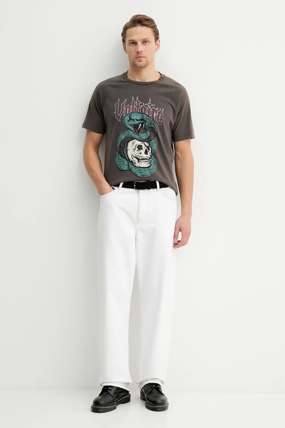 Bavlnené tričko ZADIG&VOLTAIRE JMTS01751 hnedá SS26