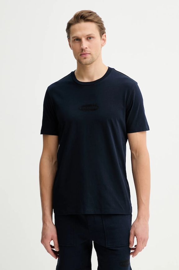 Bavlnené tričko ZADIG&VOLTAIRE potlač tmavomodrá JMTS01743