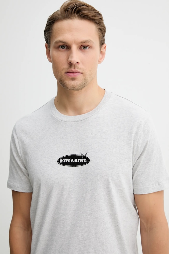Bavlnené tričko ZADIG&VOLTAIRE sivá JMTS01743