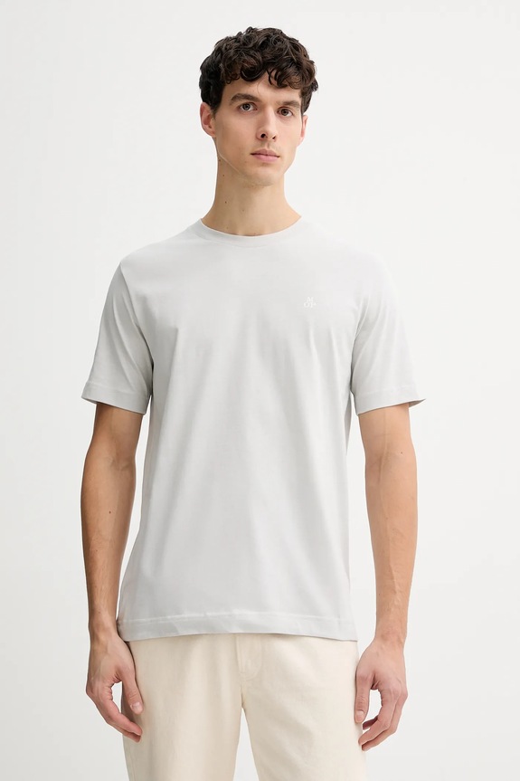Βαμβακερό μπλουζάκι Marc O'Polo κανονικό γκρί 620201251054