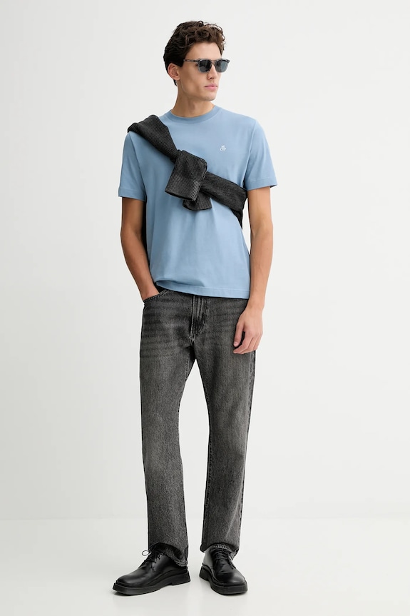 Βαμβακερό μπλουζάκι Marc O'Polo 620201251054 μπλε SS26