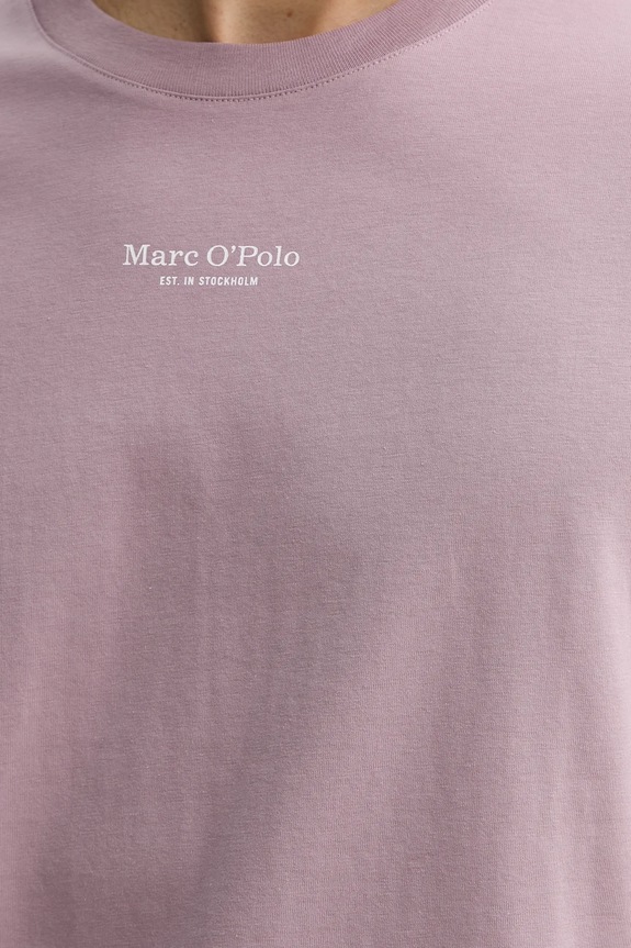 Βαμβακερό μπλουζάκι Marc O'Polo 620201251382 ροζ