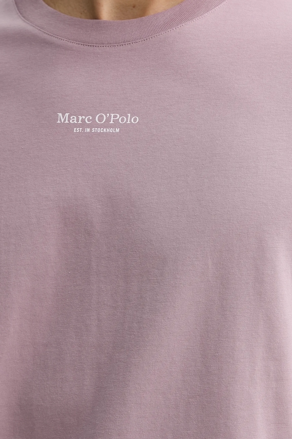 Βαμβακερό μπλουζάκι Marc O'Polo 620201251382 ροζ