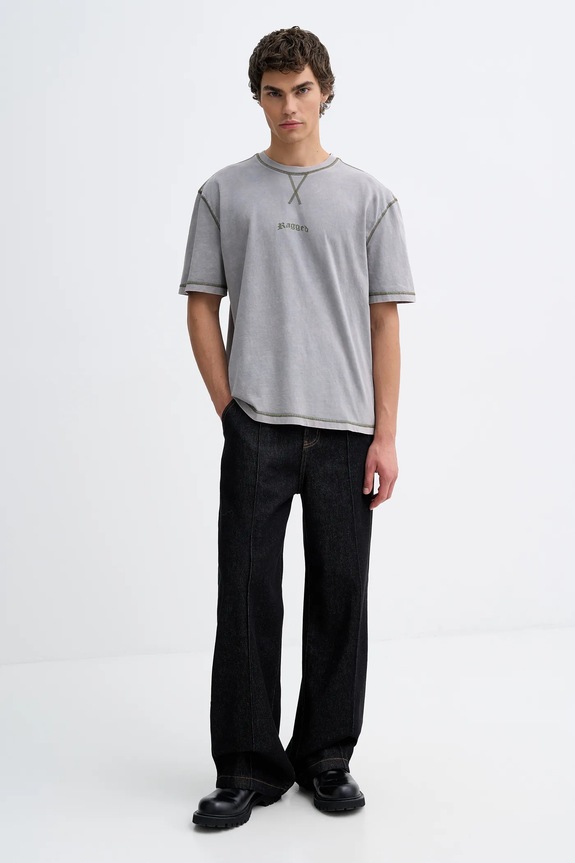 The Ragged Priest t-shirt bawełniany RPAW252010JS szary SS26