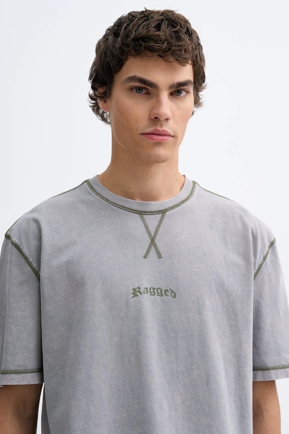 The Ragged Priest t-shirt bawełniany szary RPAW252010JS