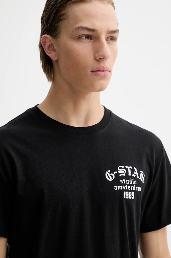 Bavlnené tričko G-Star Studio ams čierna D26862.336
