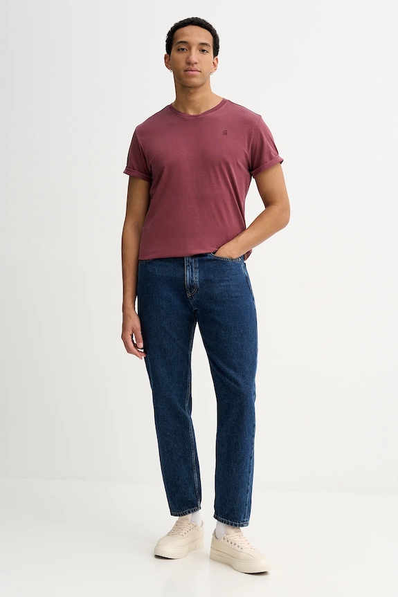 G-Star tricou din bumbac Lash D16396.2653.H645 rosu SS26