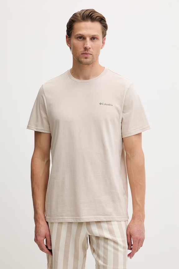 Îmbrăcăminte Columbia tricou pentru bărbați, din bumbac CSC 2155021 bej