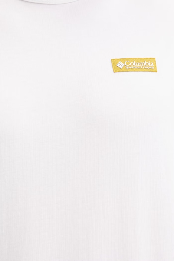 Βαμβακερό μπλουζάκι Columbia CSC 2155061 λευκό